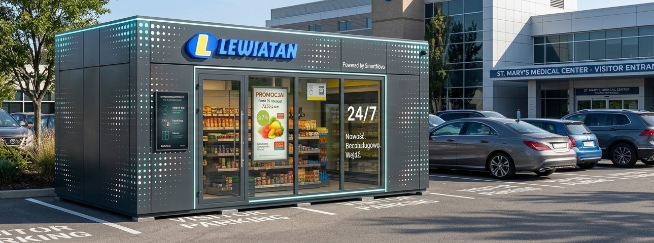 Lewiatan SmartNovo unit on a hospital campus